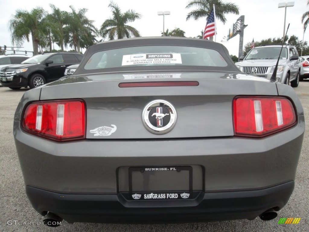 2011 Mustang V6 Premium Convertible - Sterling Gray Metallic / Charcoal Black photo #7