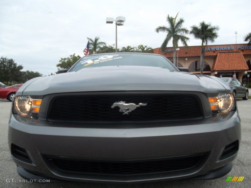 2011 Mustang V6 Premium Convertible - Sterling Gray Metallic / Charcoal Black photo #15