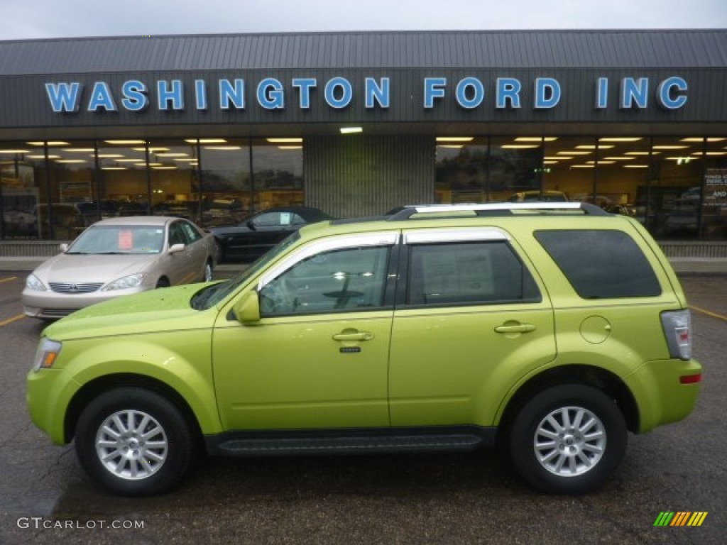 2011 Mariner Premier V6 AWD - Lime Squeeze Metallic / Stone/Greystone photo #1