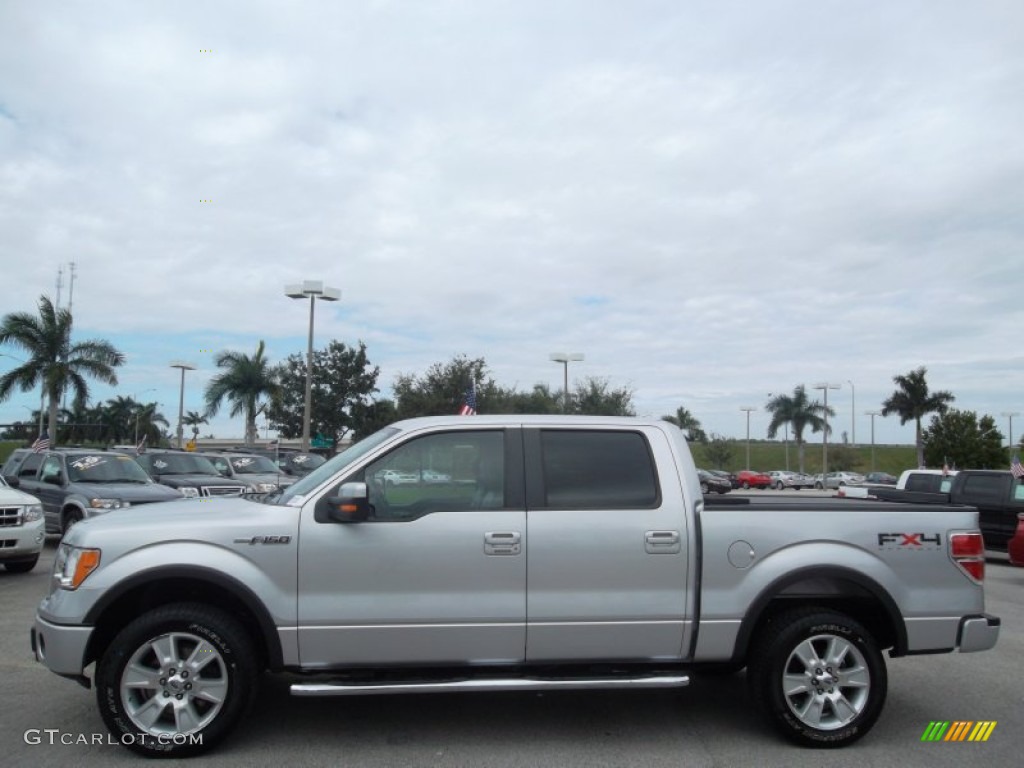 2010 F150 FX4 SuperCrew 4x4 - Ingot Silver Metallic / Black photo #12