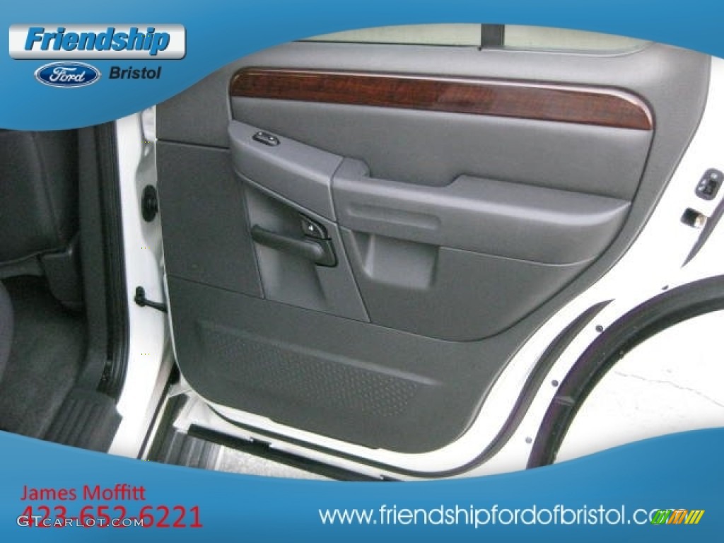 2003 Explorer Limited 4x4 - Ceramic White Tri Coat / Midnight Gray photo #25