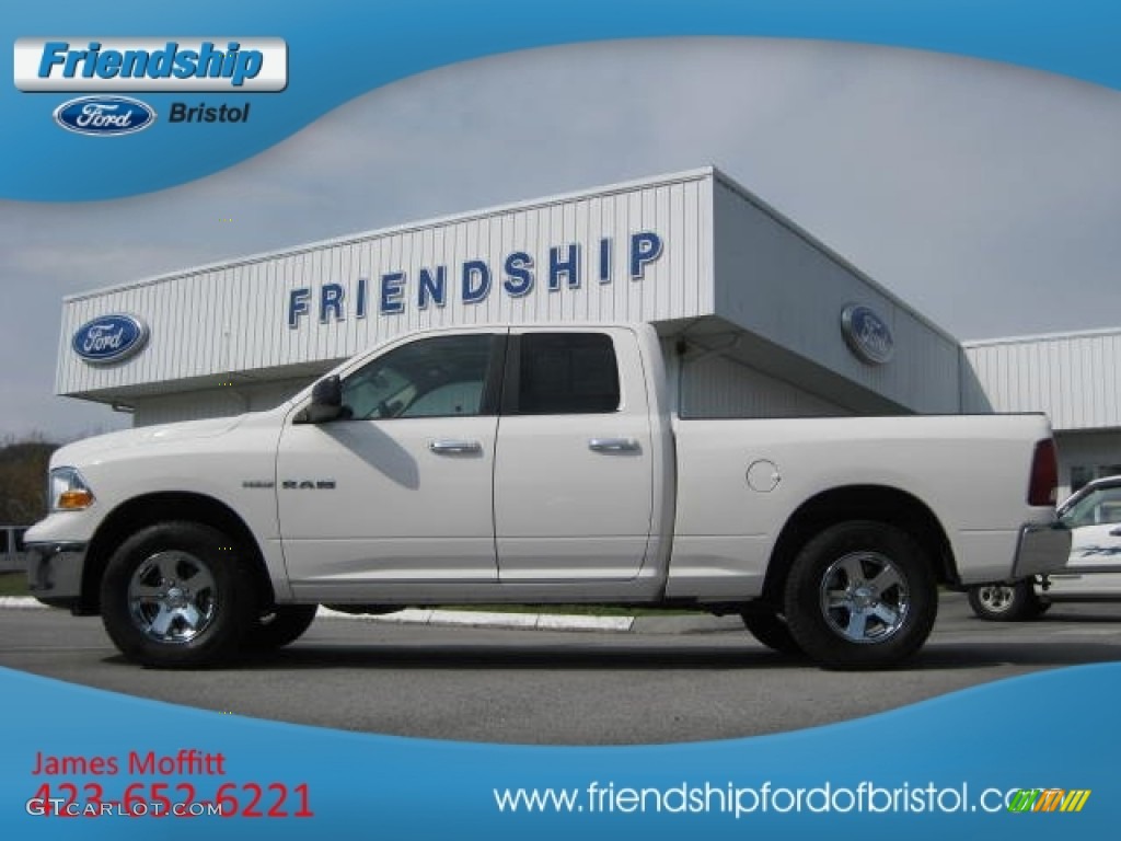 2009 Ram 1500 SLT Quad Cab 4x4 - Stone White / Dark Slate/Medium Graystone photo #1