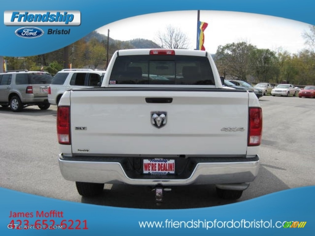 2009 Ram 1500 SLT Quad Cab 4x4 - Stone White / Dark Slate/Medium Graystone photo #7