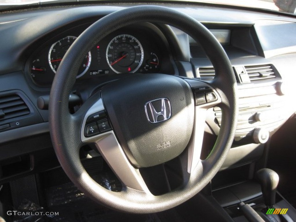 2010 Honda Accord LX Sedan Black Steering Wheel Photo #55725256
