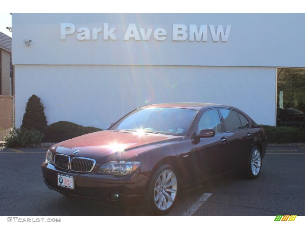 2008 7 Series 750Li Sedan - Barbera Red Metallic / Cream Beige photo #1