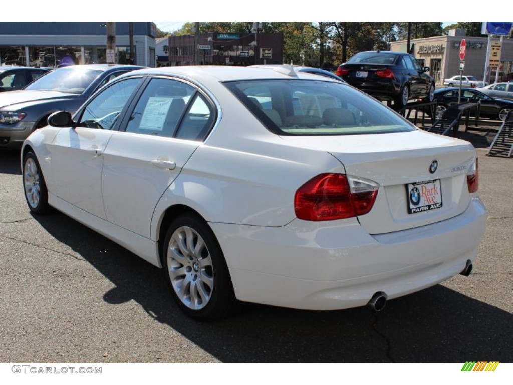 2008 3 Series 335xi Sedan - Alpine White / Beige photo #7