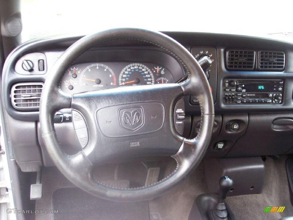 1999 Dodge Ram 1500 SLT Extended Cab 4x4 Agate Black Dashboard Photo #55728062