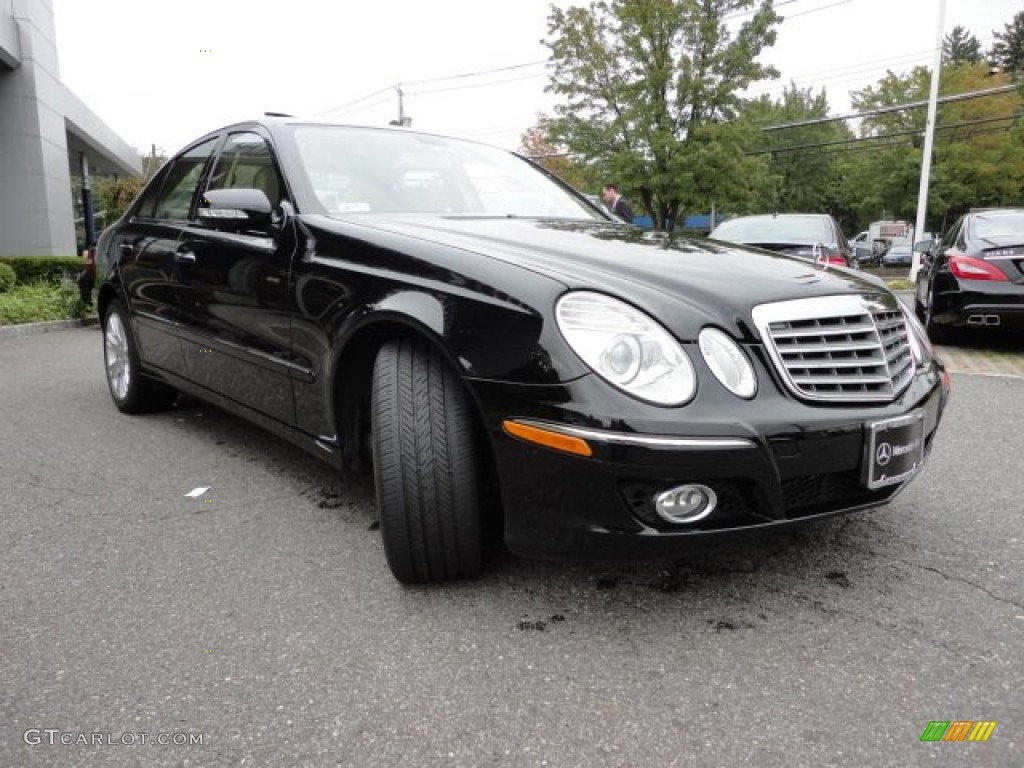 2009 E 350 4Matic Sedan - Black / Cashmere photo #3