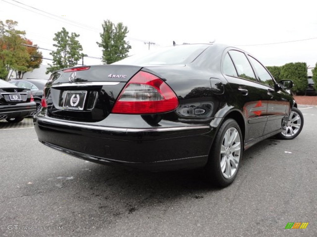 2009 E 350 4Matic Sedan - Black / Cashmere photo #8