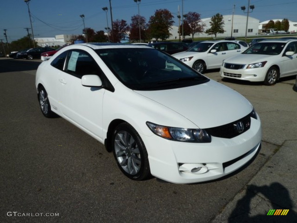 2010 Civic Si Coupe - Taffeta White / Black photo #7