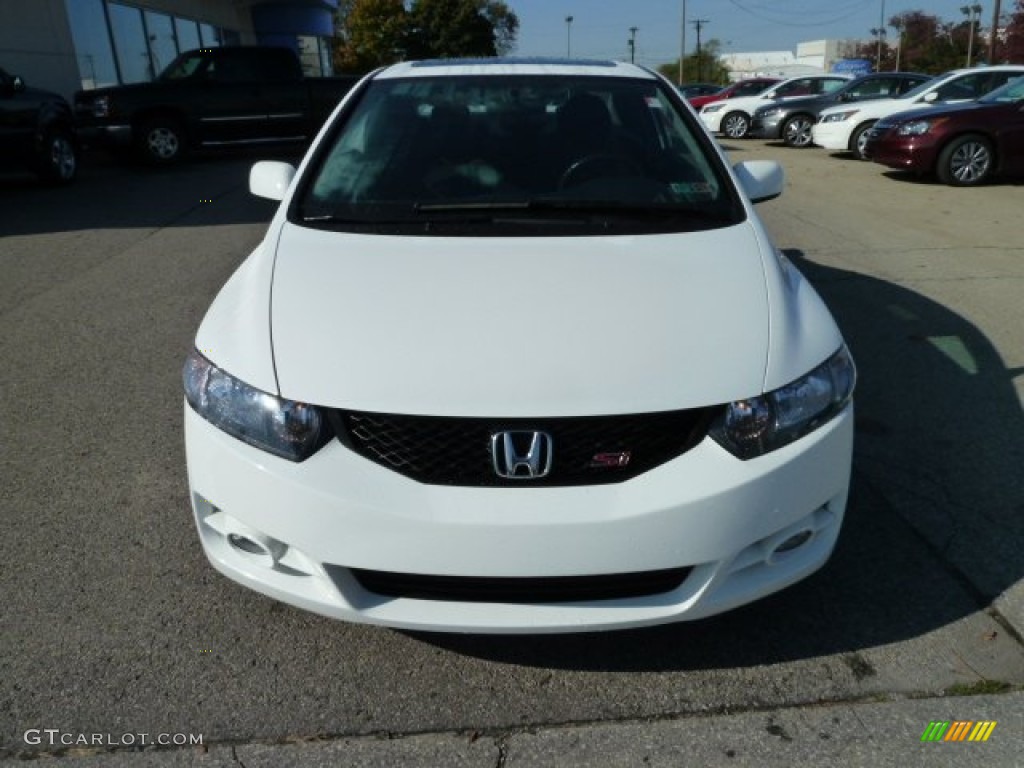 2010 Civic Si Coupe - Taffeta White / Black photo #8