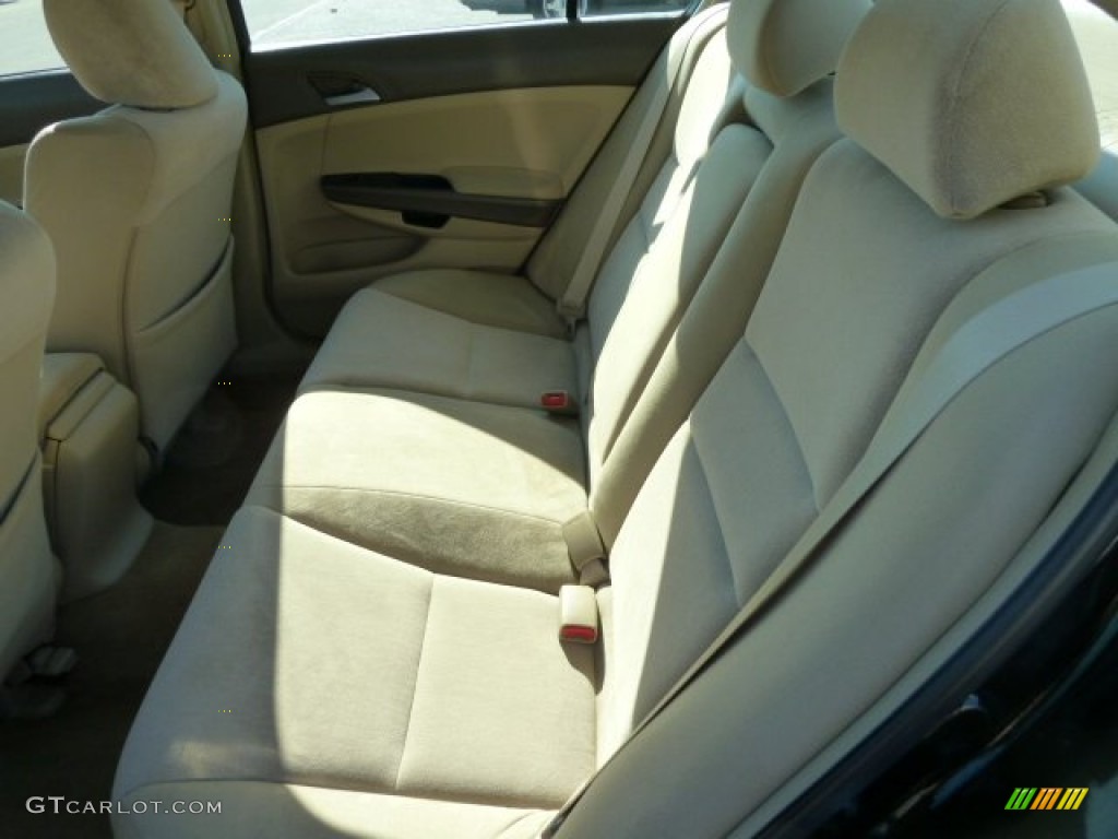 2009 Accord LX-P Sedan - Crystal Black Pearl / Ivory photo #11