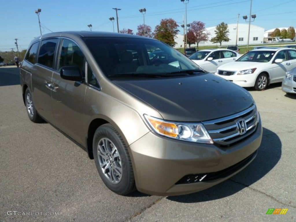 Mocha Metallic 2012 Honda Odyssey EX-L Exterior Photo #55730077