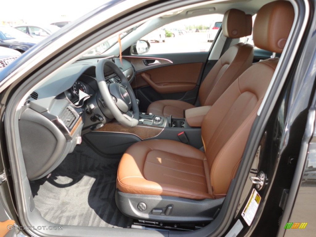 Nougat Brown Interior 2012 Audi A6 3.0T quattro Sedan Photo #55730569