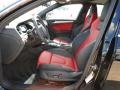 Black/Magma Red Interior Photo for 2012 Audi S4 #55730725