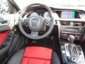 Black/Magma Red Dashboard Photo for 2012 Audi S4 #55730746