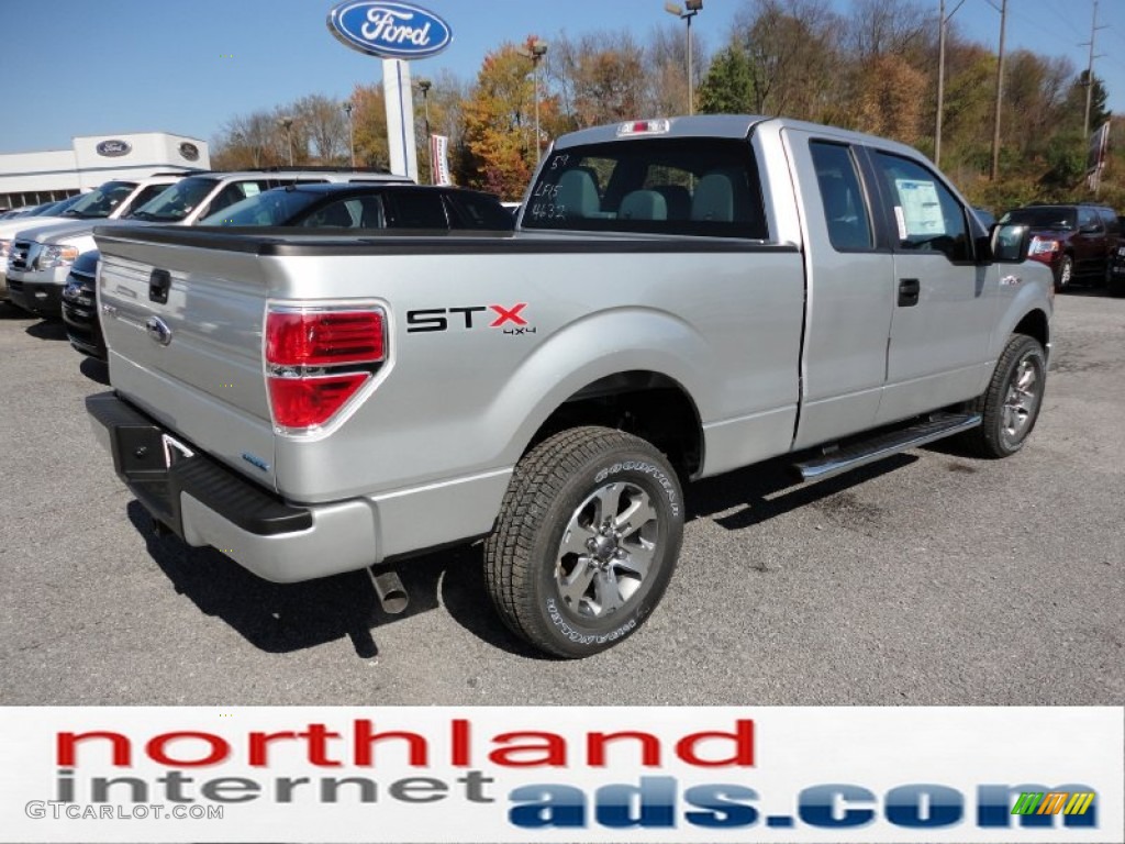 2011 F150 STX SuperCab 4x4 - Ingot Silver Metallic / Steel Gray photo #7