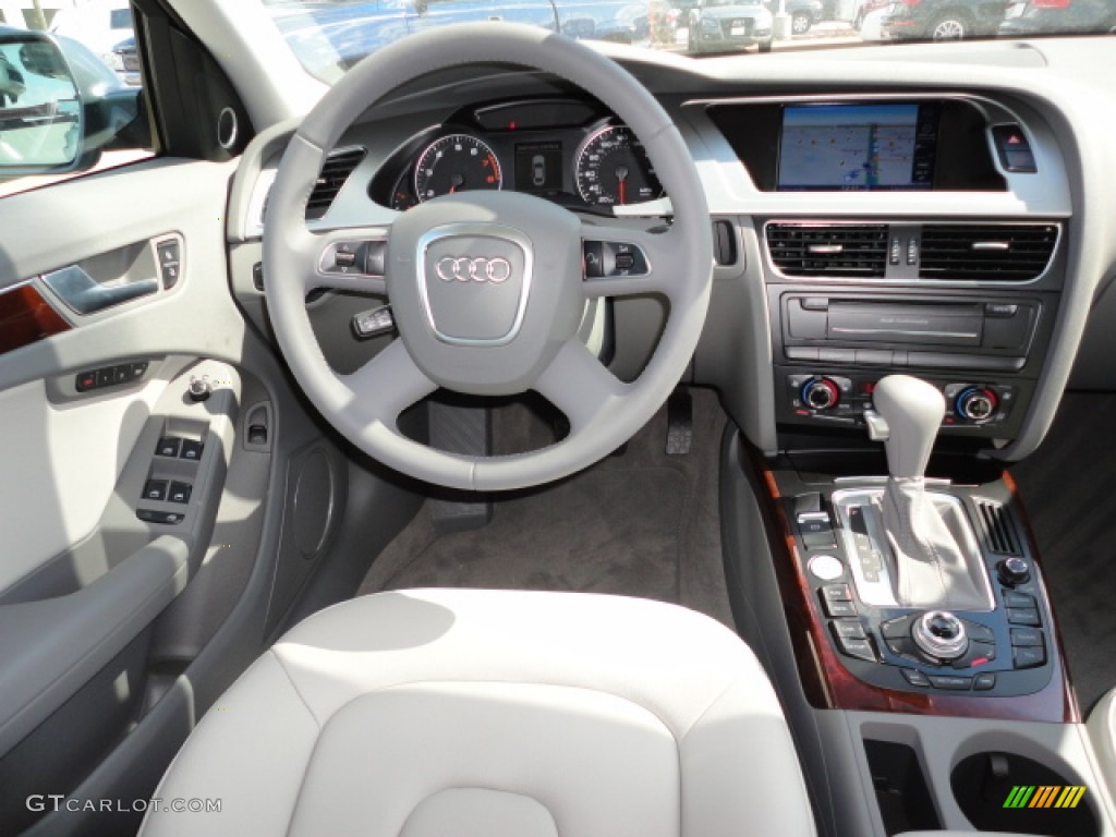 2012 Audi A4 2.0T quattro Sedan Light Gray Dashboard Photo #55730993