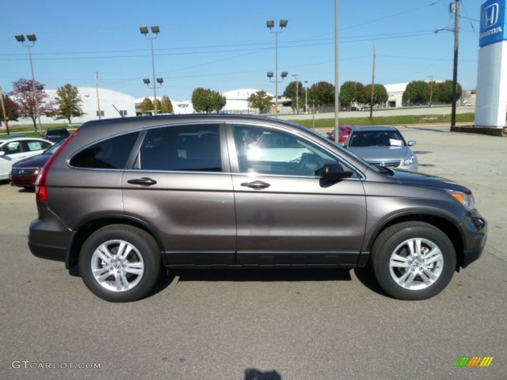 2011 CR-V EX 4WD - Urban Titanium Metallic / Black photo #6