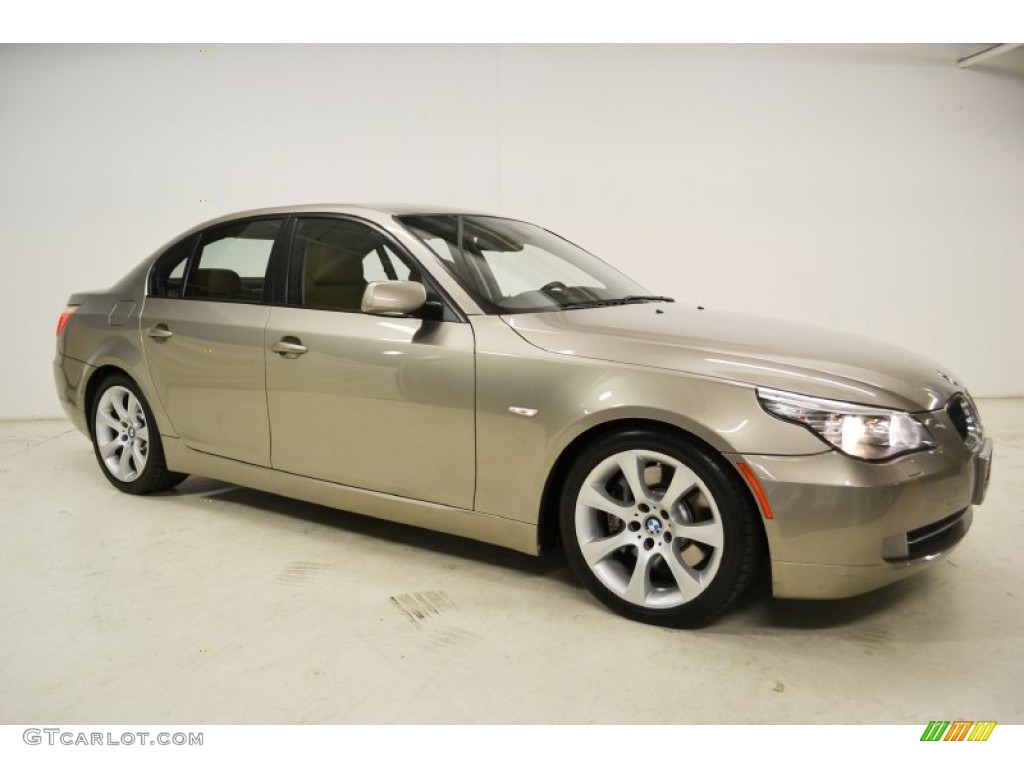 Platinum Bronze Metallic 2008 BMW 5 Series 535i Sedan Exterior Photo #55731281