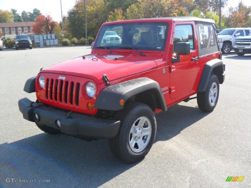 Flame Red Jeep Wrangler