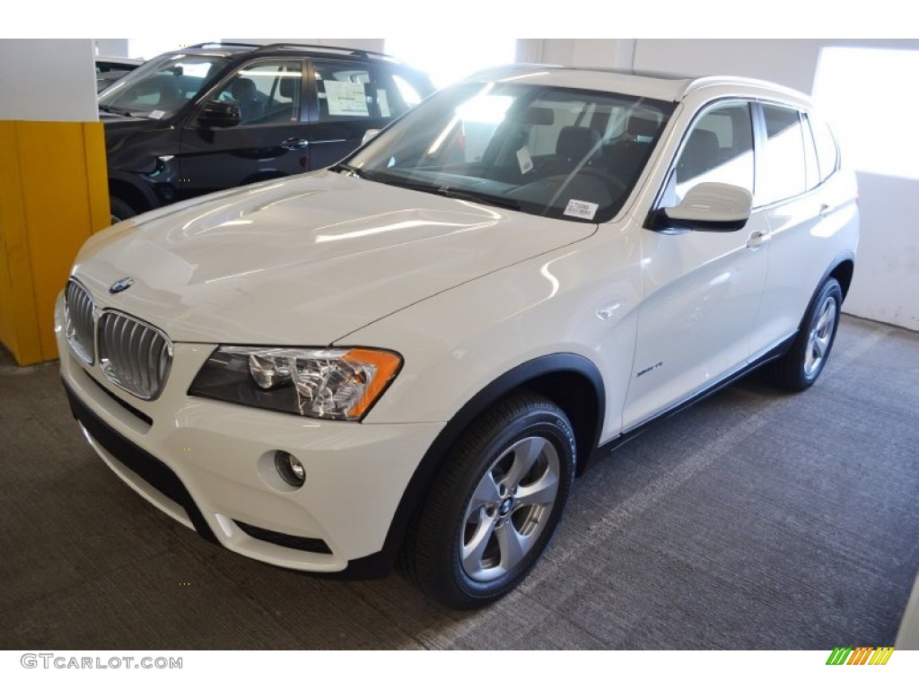 2012 X3 xDrive 28i - Alpine White / Black photo #9