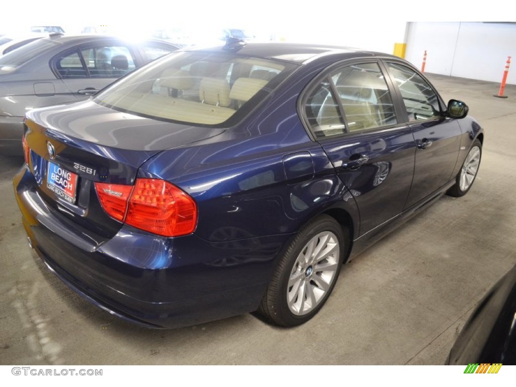 2011 3 Series 328i Sedan - Deep Sea Blue Metallic / Beige Dakota Leather photo #3