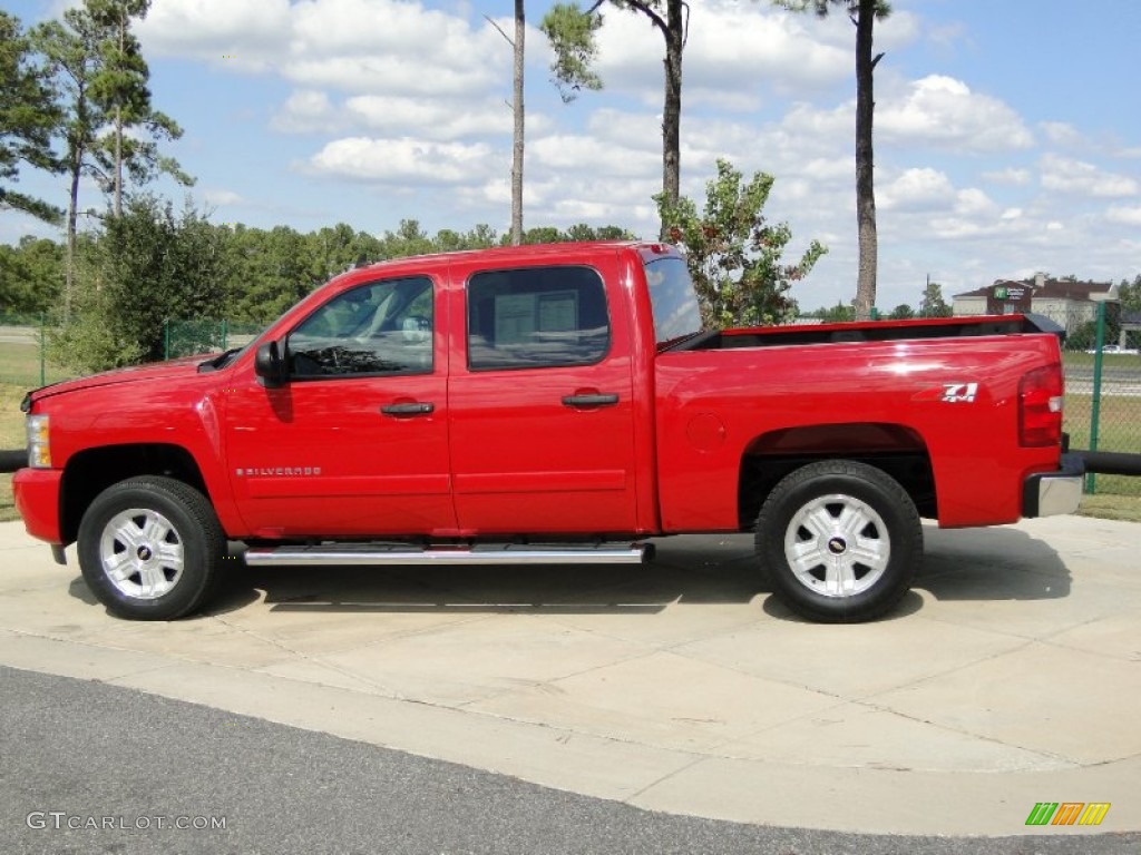 2008 Silverado 1500 LT Crew Cab 4x4 - Victory Red / Ebony photo #8