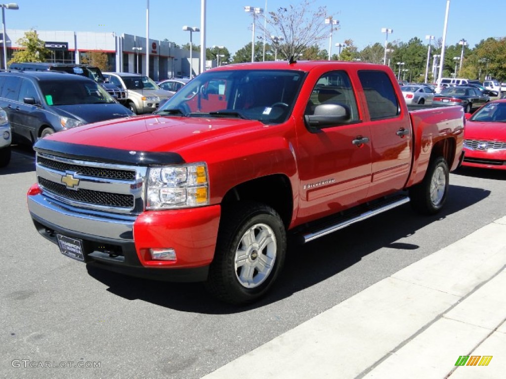 2008 Silverado 1500 LT Crew Cab 4x4 - Victory Red / Ebony photo #37