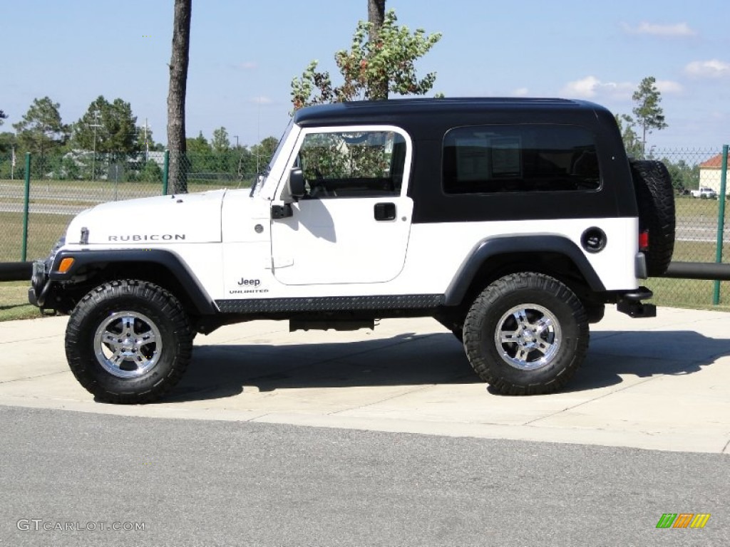 2006 Wrangler Unlimited Rubicon 4x4 - Stone White / Dark Slate Gray photo #8