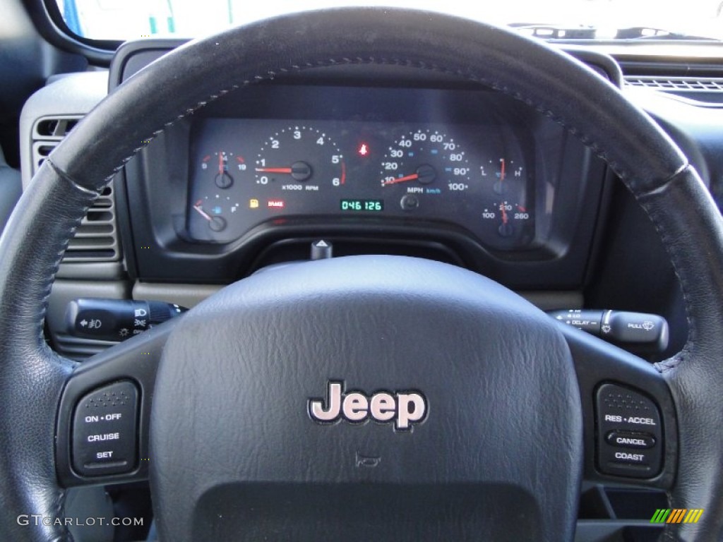 2006 Jeep Wrangler Unlimited Rubicon 4x4 Dark Slate Gray Steering Wheel Photo #55734354