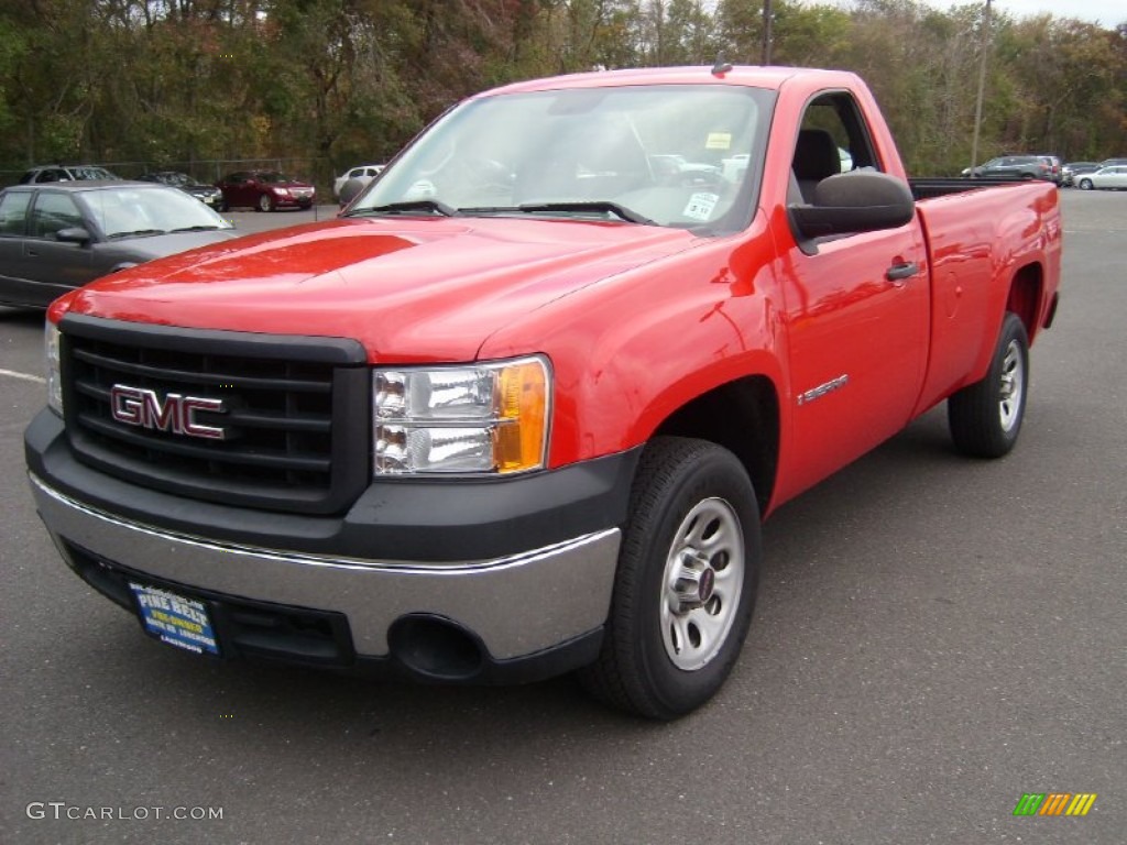 2008 Sierra 1500 Regular Cab - Fire Red / Dark Titanium photo #1