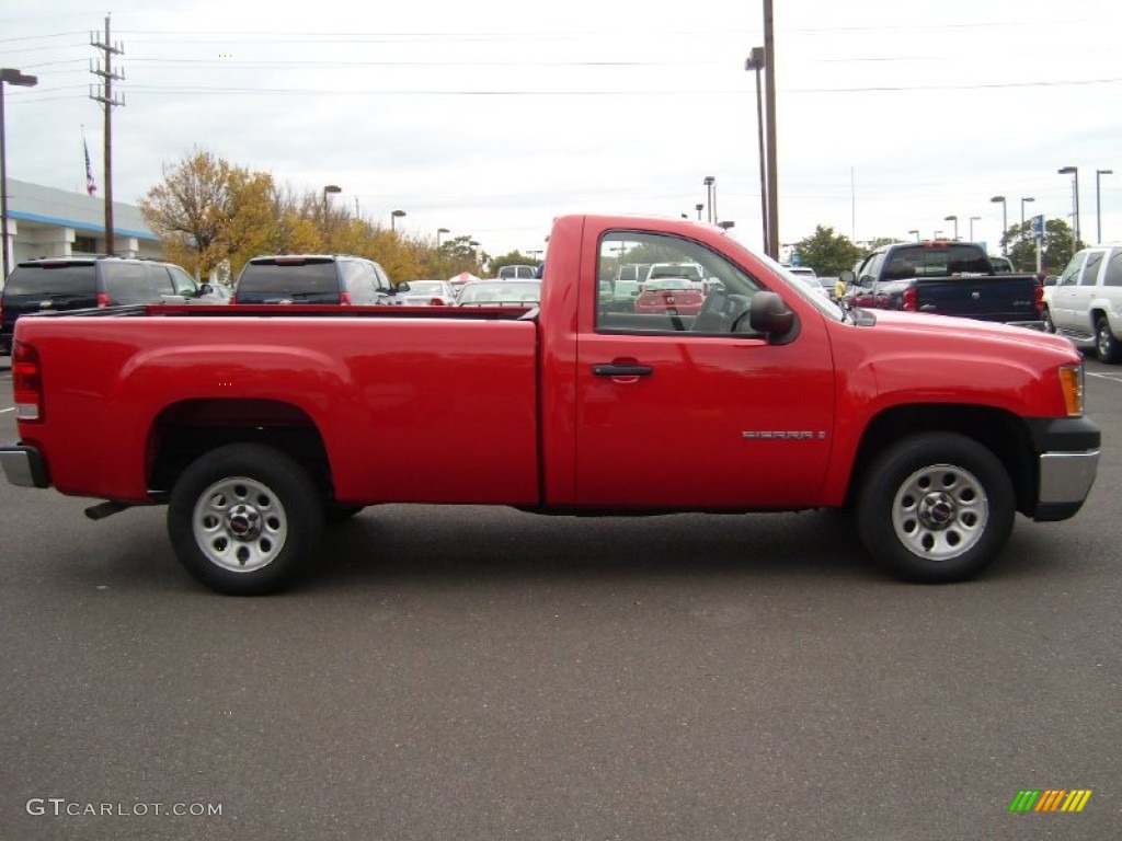 2008 Sierra 1500 Regular Cab - Fire Red / Dark Titanium photo #7