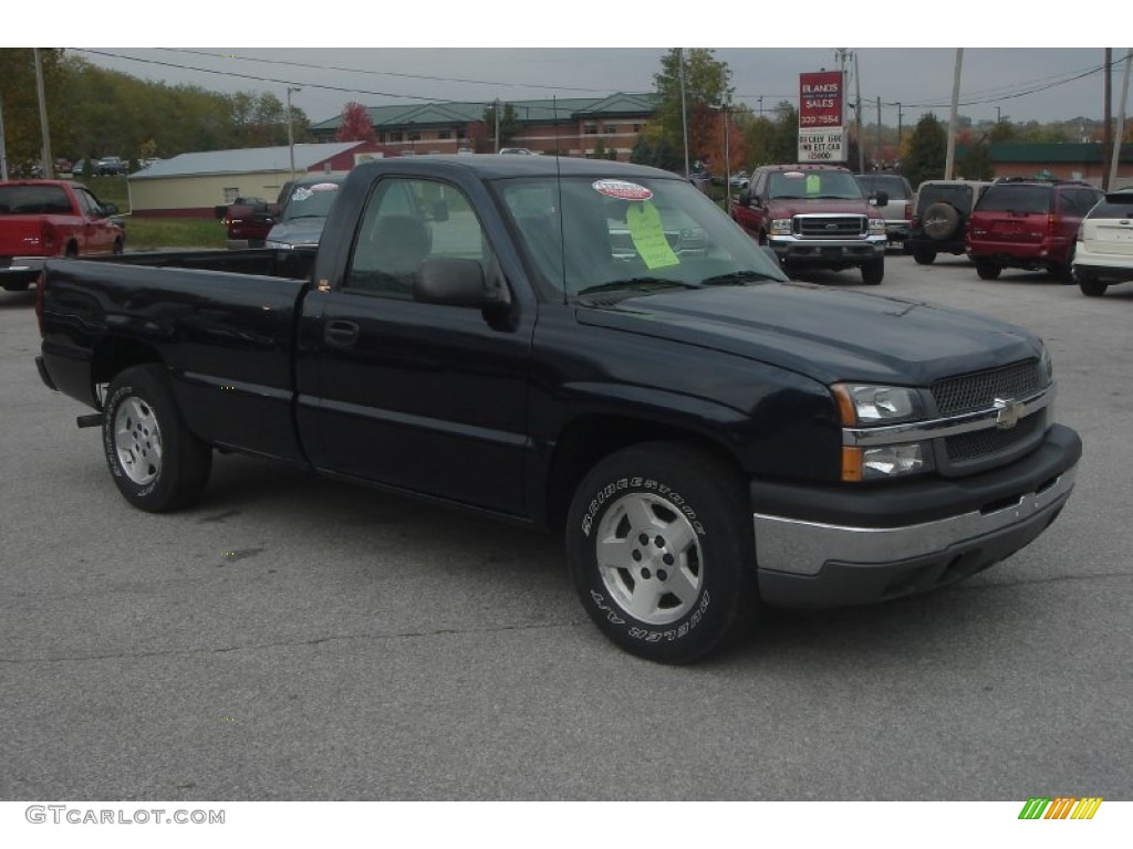 2005 Silverado 1500 Regular Cab - Dark Blue Metallic / Dark Charcoal photo #26