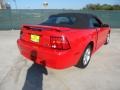 2003 Torch Red Ford Mustang V6 Convertible  photo #3