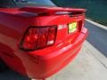 2003 Torch Red Ford Mustang V6 Convertible  photo #15