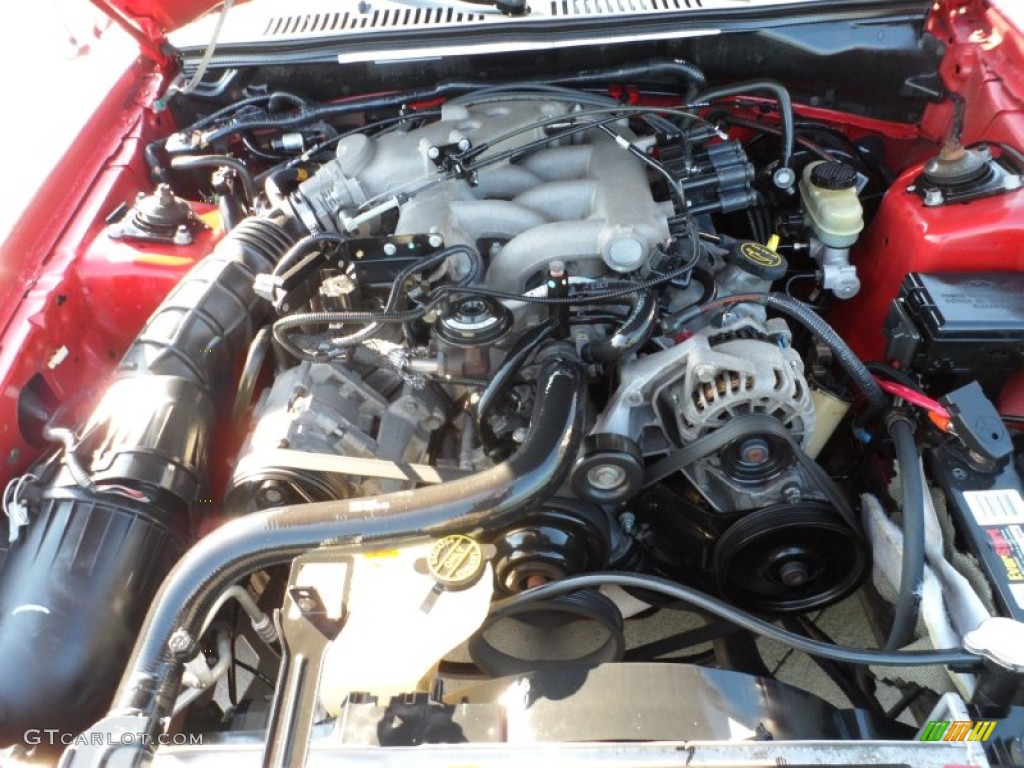 2003 Mustang V6 Convertible - Torch Red / Dark Charcoal photo #16