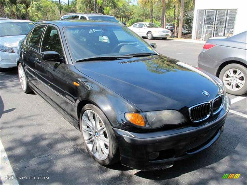 2005 3 Series 330i Sedan - Jet Black / Black photo #1