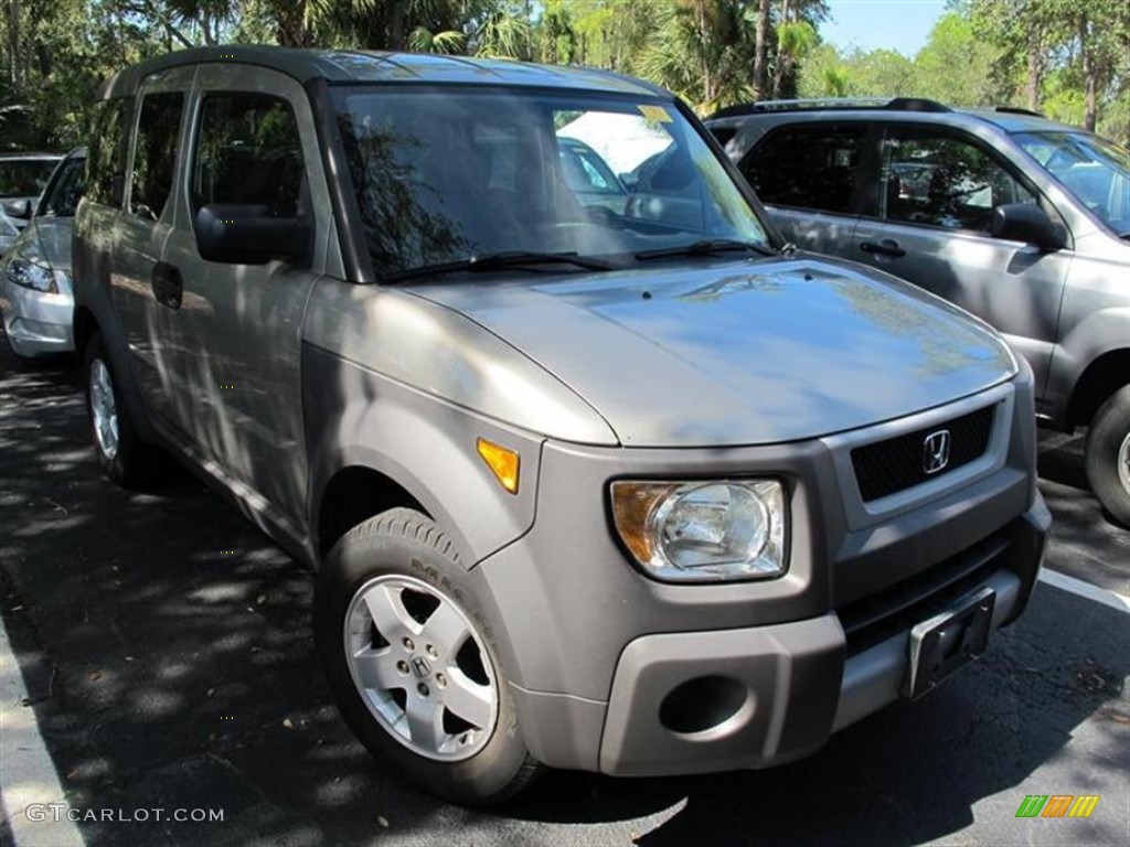 2003 Element EX AWD - Satin Silver Metallic / Black photo #1