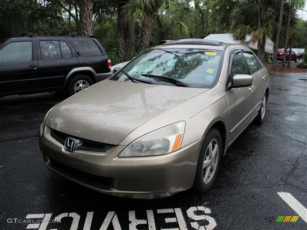 2003 Accord EX Sedan - Desert Mist Metallic / Ivory photo #4