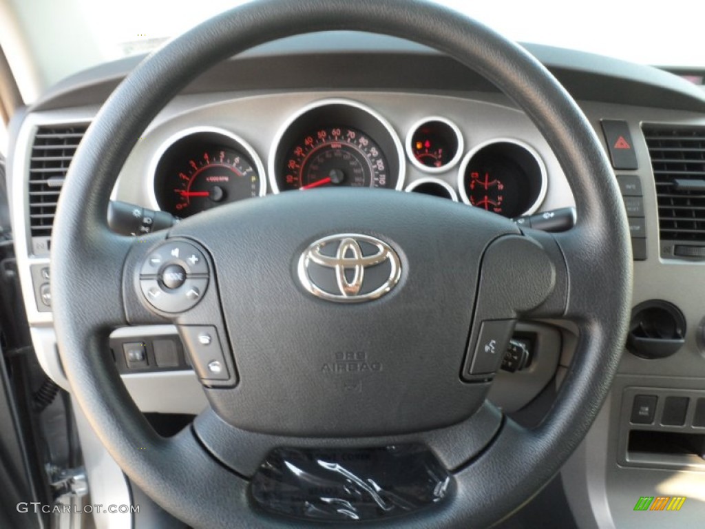 2012 Toyota Tundra SR5 Double Cab Graphite Steering Wheel Photo #55738129