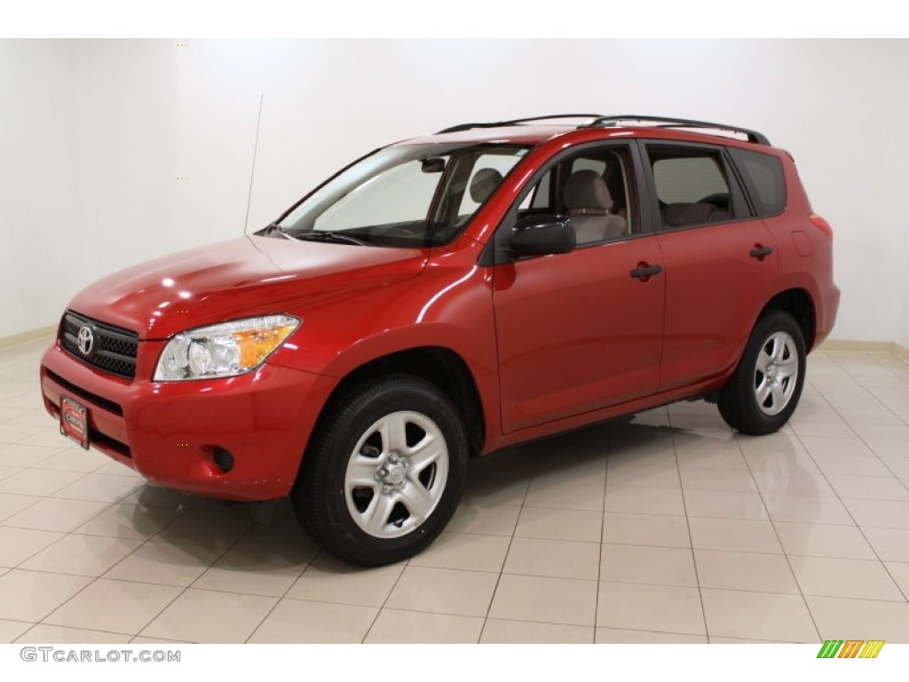 2007 RAV4 4WD - Barcelona Red Pearl / Taupe photo #3