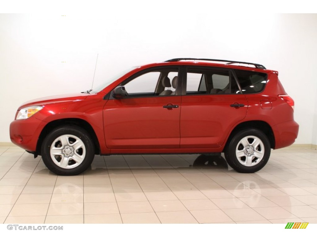 2007 RAV4 4WD - Barcelona Red Pearl / Taupe photo #4