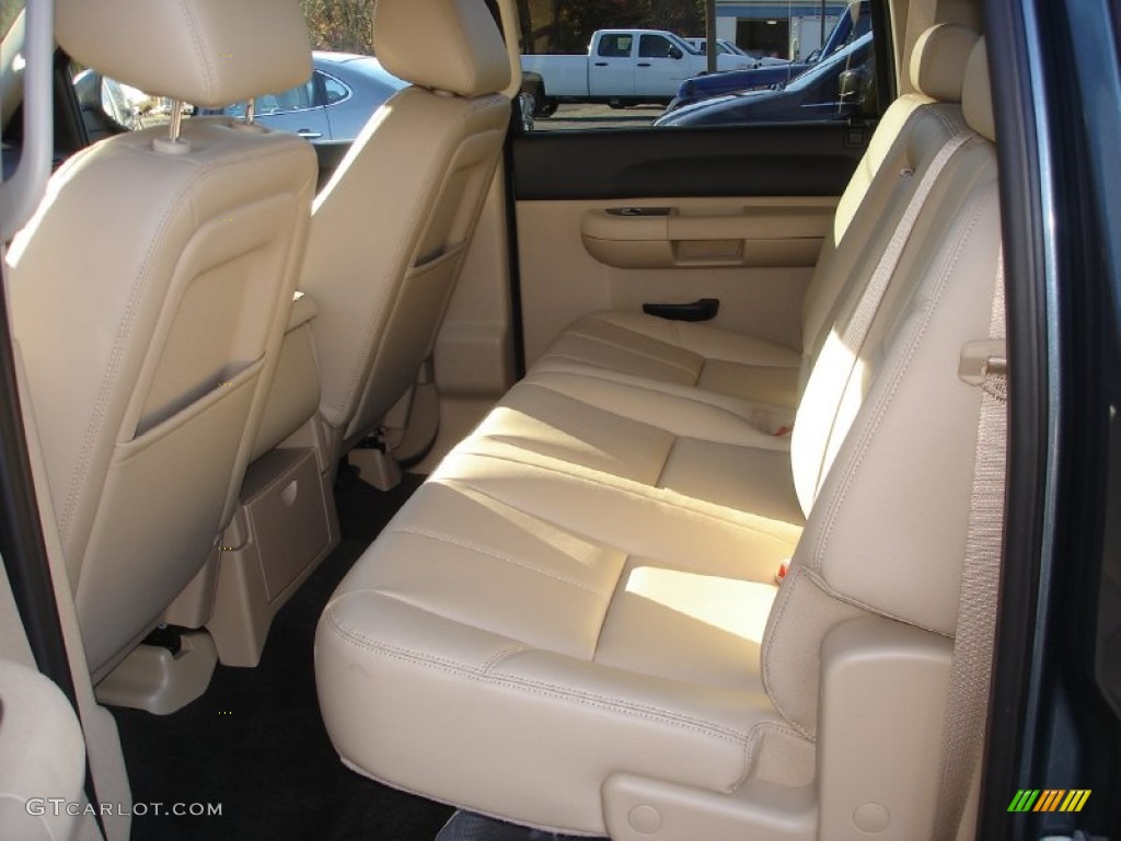 2011 Silverado 1500 XFE Crew Cab - Blue Granite Metallic / Light Cashmere/Ebony photo #11