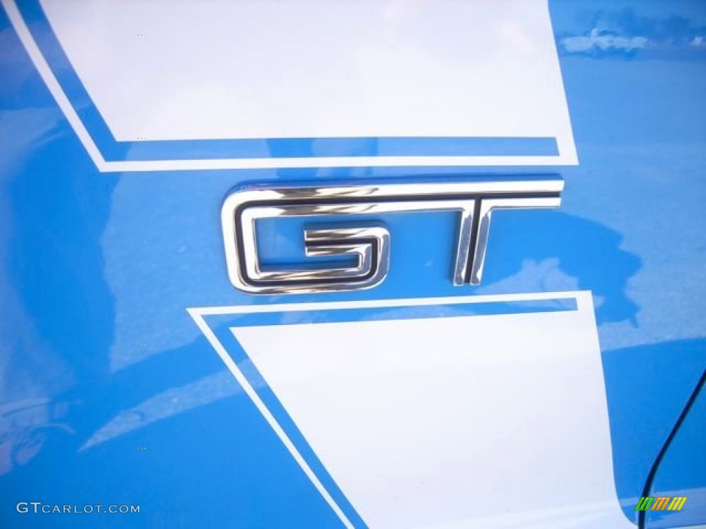 2010 Mustang GT Premium Coupe - Grabber Blue / Charcoal Black/Grabber Blue photo #9