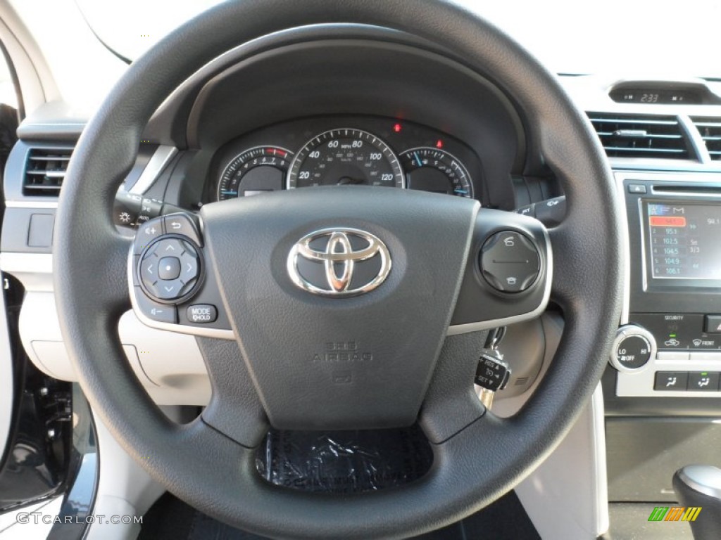 2012 Toyota Camry LE Ash Steering Wheel Photo #55740903