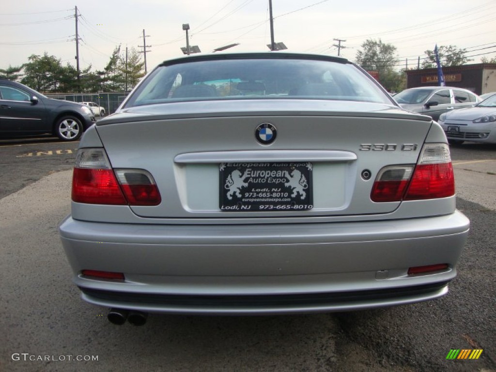 2002 3 Series 330i Coupe - Titanium Silver Metallic / Grey photo #5