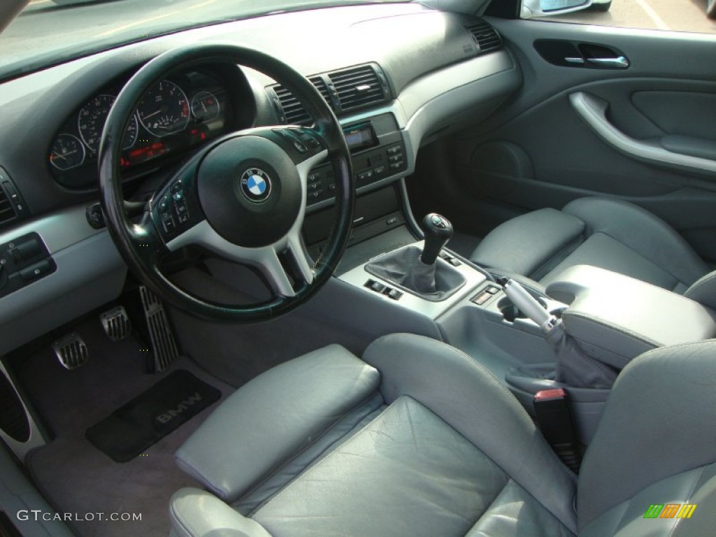 2002 3 Series 330i Coupe - Titanium Silver Metallic / Grey photo #9