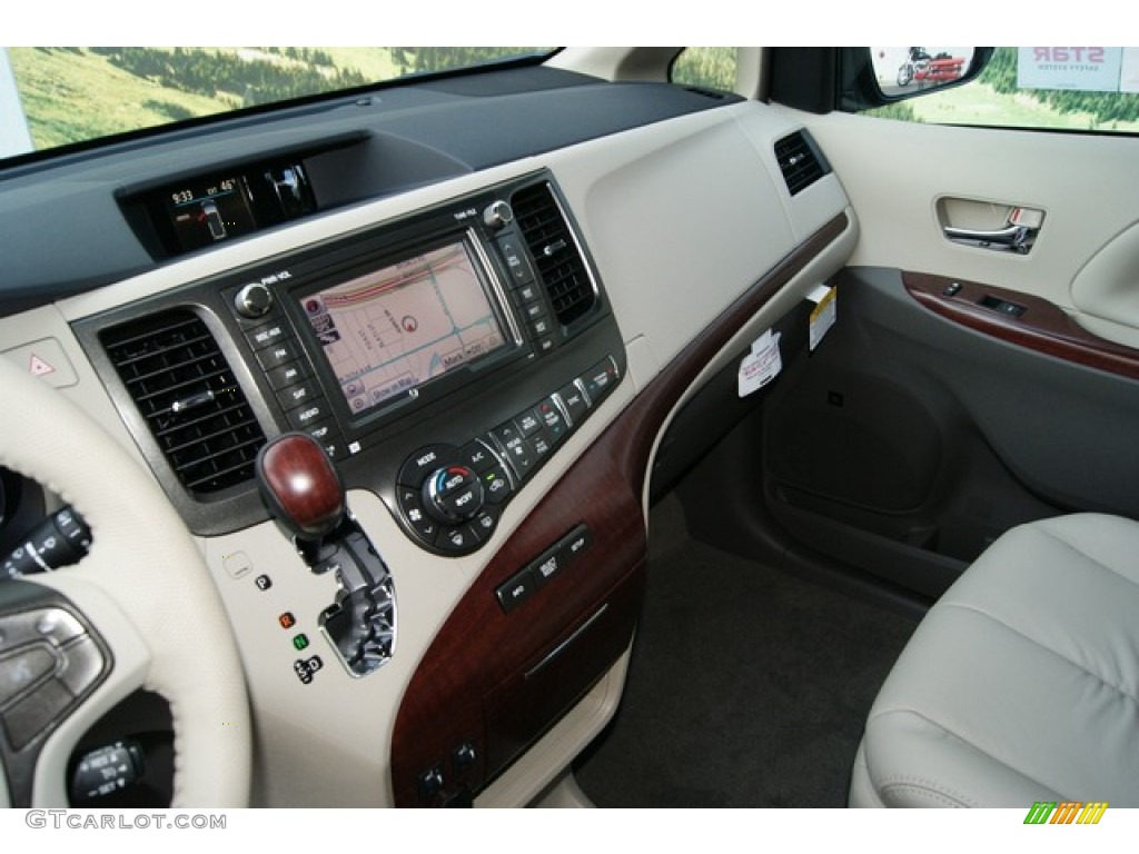2012 Toyota Sienna XLE AWD Bisque Dashboard Photo #55743470