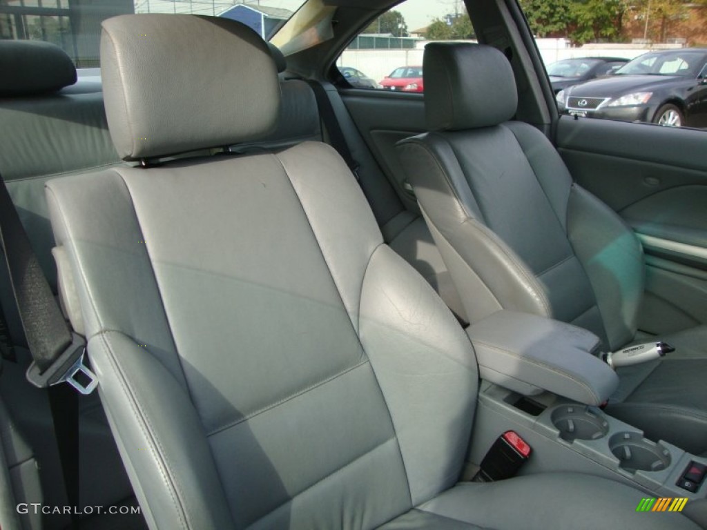 2002 3 Series 330i Coupe - Titanium Silver Metallic / Grey photo #13